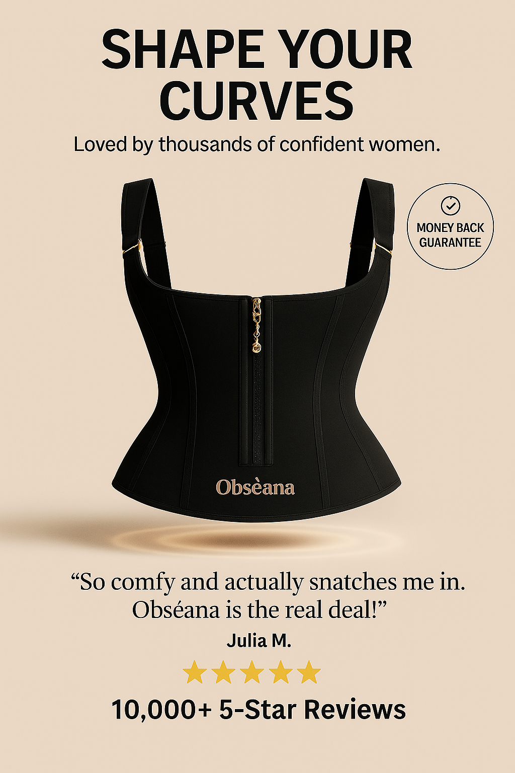 Fajas Colombianas Body Shaper Shapewear Women Vest Tops Double Compression Waist Trainer Corset Adjustable Zipper and Hook-Eyes